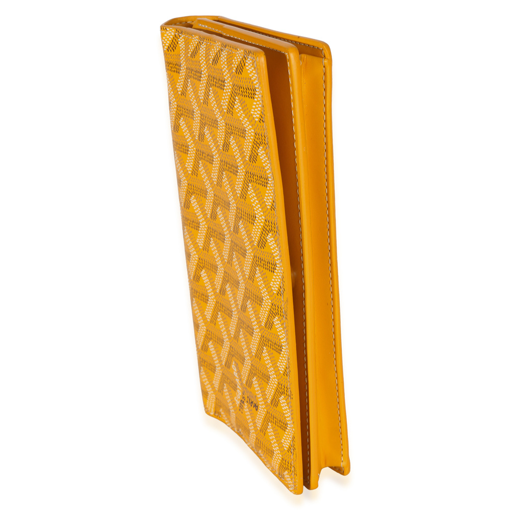Goyard Yellow Goyardine Canvas Richelieu Wallet - Picture 7 of 8
